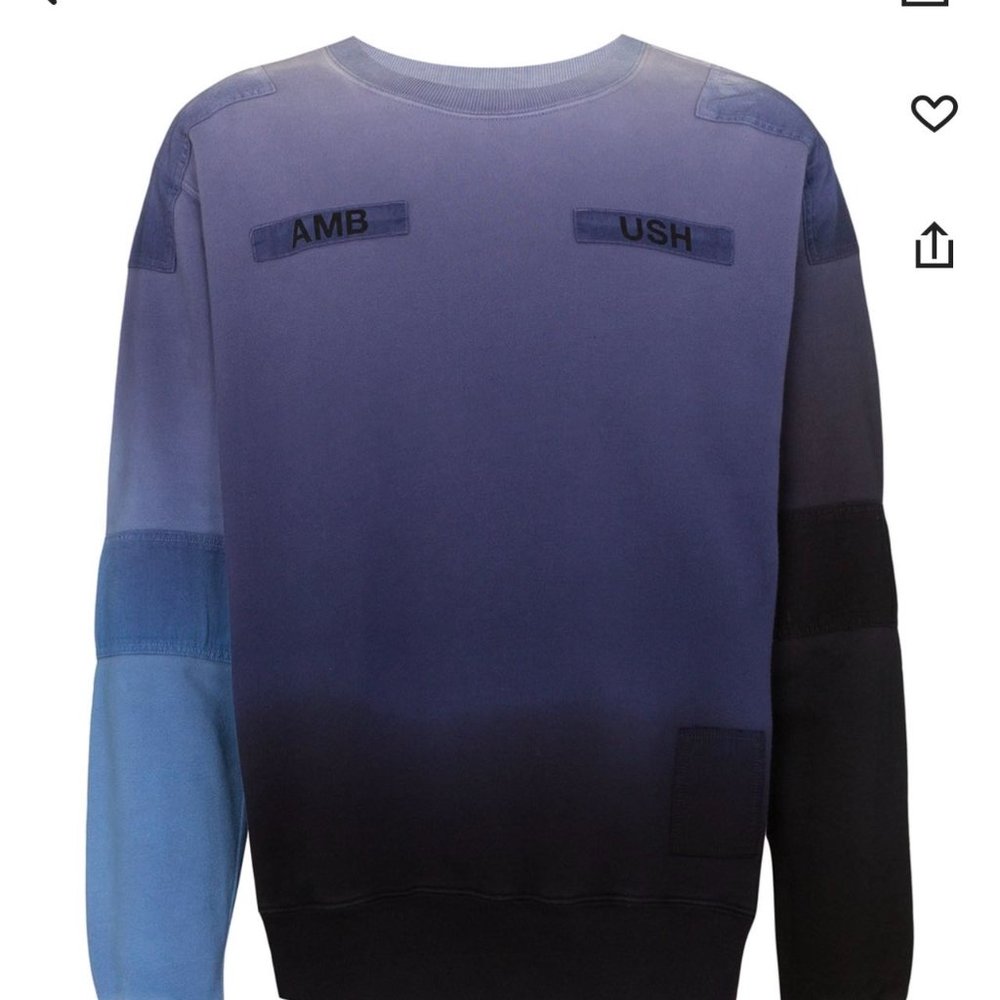 Ambush tye dye patch sweater shirt